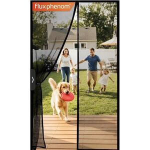 Magnetic Screen Door - Bugs Out, Breeze in - 9Min Install Auto-Sealing Heavy Dut